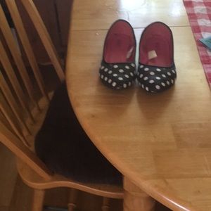 Flat shoes-poka dots!  Worn once!